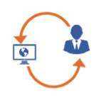 Acumatica Customer Management - Customer Portal Communication icon.