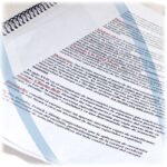 Printed text.