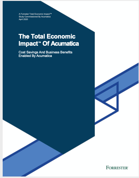 Screenshot of the whitepaper: The Total Economic Impact of Acumatica.