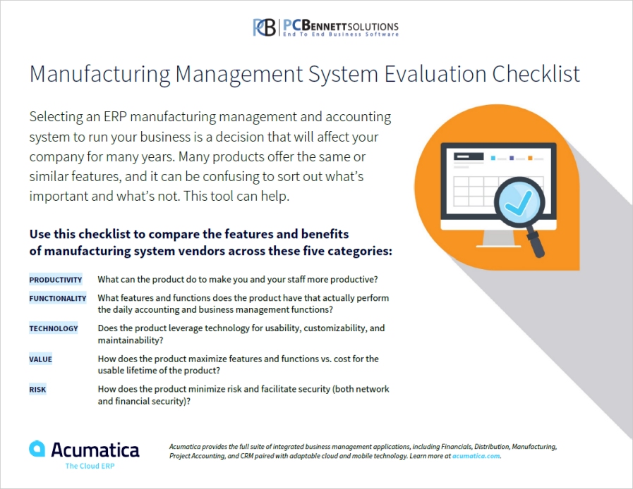 Featured image for the Manufacturing Management System Evaluation Checklist..