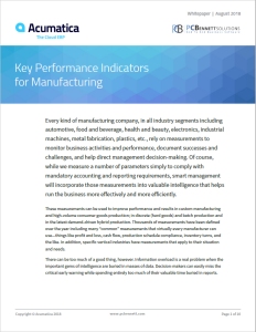Acumatica Whitepaper - Manufacturing KPIs Thumbnail.