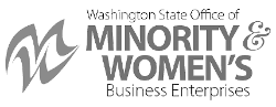 Washington State Office of Minority Women's Business Enterprises logo.