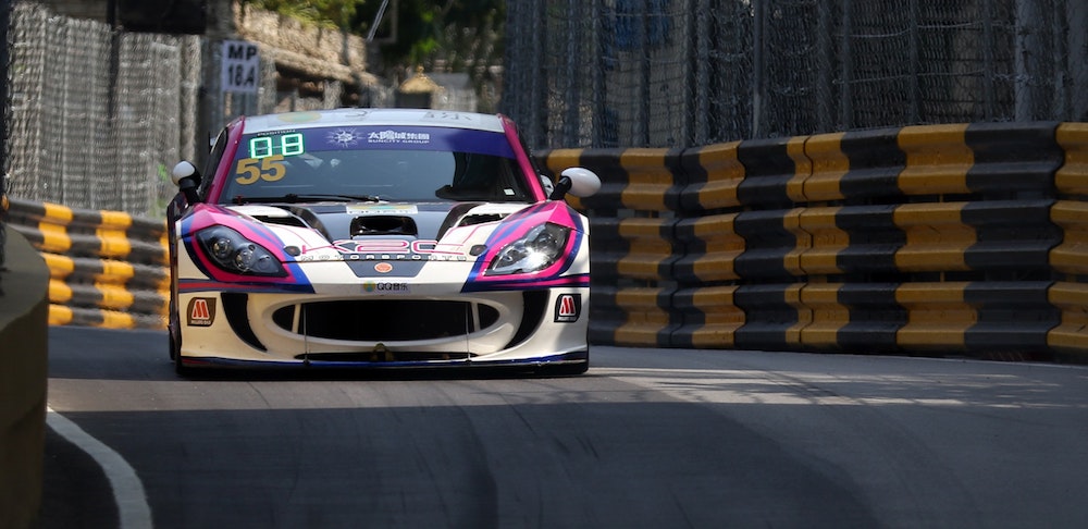 Blog header image of a fast car for the blog on why Acumatica is the best ERP for the automotive industry from PC Bennett
