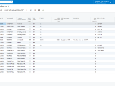 SPS Commerce Item Cross Reference.