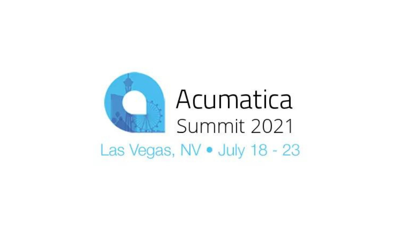 Banner advertising Acumatica Summit 2022 in Las Vegas, NV on July 18 - 23, 2021..