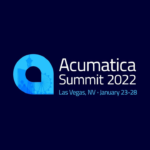 Banner advertising Acumatica Summit 2022 in Las Vegas, NV on January 23-28.