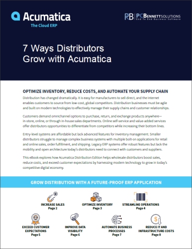 7 Ways Distributors Grow with Acumatica thumbnail.