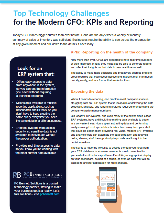 Top Technology Challenges for the Modern CFO: KPIs and Reporting thumbnail.