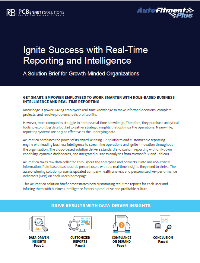 Ignite Success with Real-time Reporting and Intelligence thumbnail.