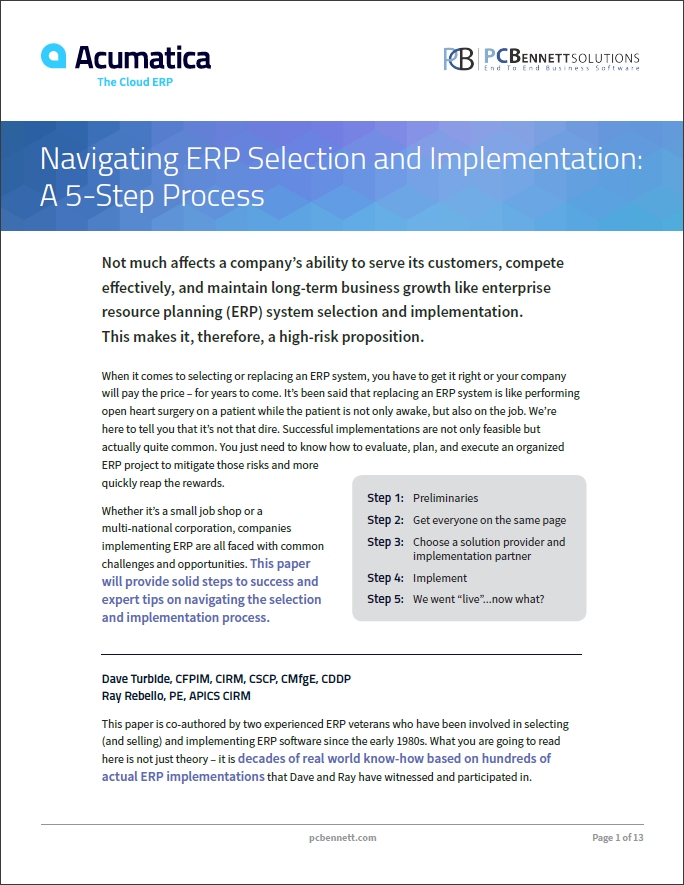 Navigating ERP Selection and Implementation: A 5-Step Process thumbnail.