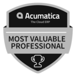 Acumatica most valuable professional logo.