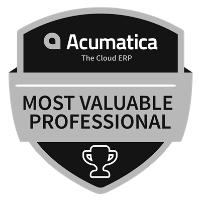 Acumatica most valuable professional logo.