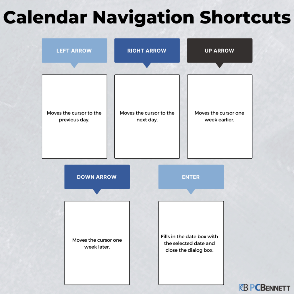 Calendar Nav Shortcuts